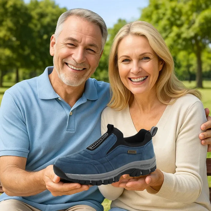 🔥 ¡Oferta especial de hoy: 50 % de descuento! 👞 Zapatos ortopédicos de ante de alta calidad para hombre ✅ Alivian el dolor de pies ✅ Soporte para el arco plantar: comodidad durante todo el día
