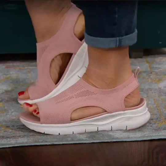 【⏰¡Último día, 50% de descuento! ¡No te lo pierdas!】Sandalias ortopédicas ergonómicas con absorción de impactos, ✅️Sandalias ortopédicas saludables diseñadas específicamente para mujeres europeas.