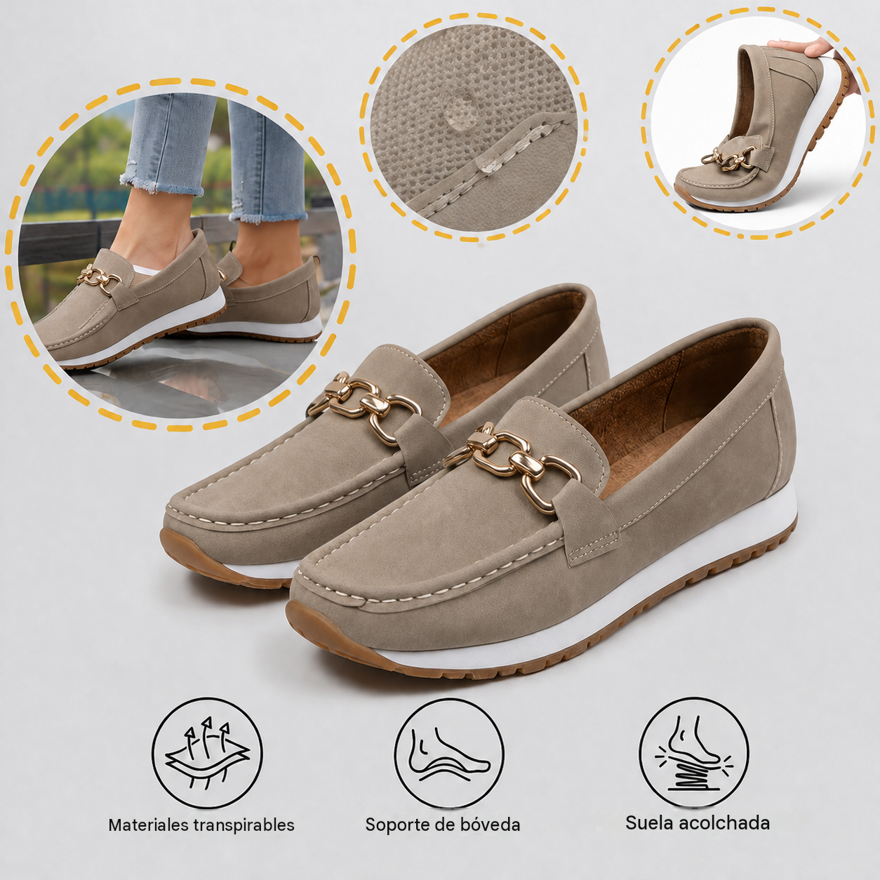 🎉 ¡Precio exclusivo para socios! Zapatos correctores para caminar, ideales para personas de mediana y avanzada edad: ¡sus suelas suaves garantizan una pisada cómoda durante todo el día!