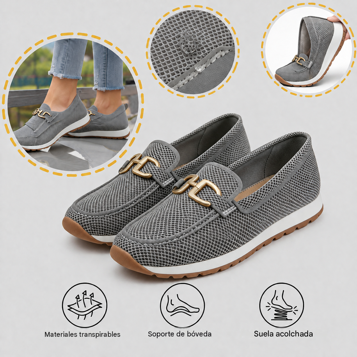🎉 ¡Precio exclusivo para socios! Zapatos correctores para caminar, ideales para personas de mediana y avanzada edad: ¡sus suelas suaves garantizan una pisada cómoda durante todo el día!
