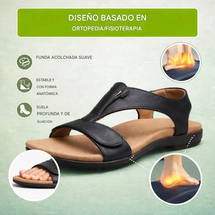 Sandalias ortopédicas - Sandalias antideslizantes para mujer, diseñadas ergonómicamente para brindar soporte al pie | Diseño ergonómico