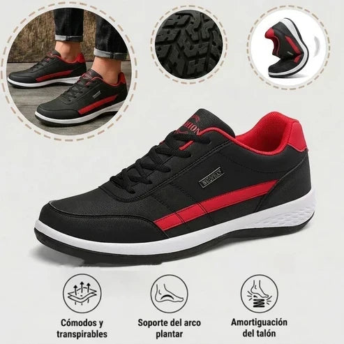 🎁Último día para aprovechar el 50% de descuento, ¡no te lo pierdas! ⏰Hecho de piel de becerro australiana🐂Soporte para el pie: alivia el dolor de pies✅Impermeable y antideslizante, cómodo de usar✅Elegante y versátil.