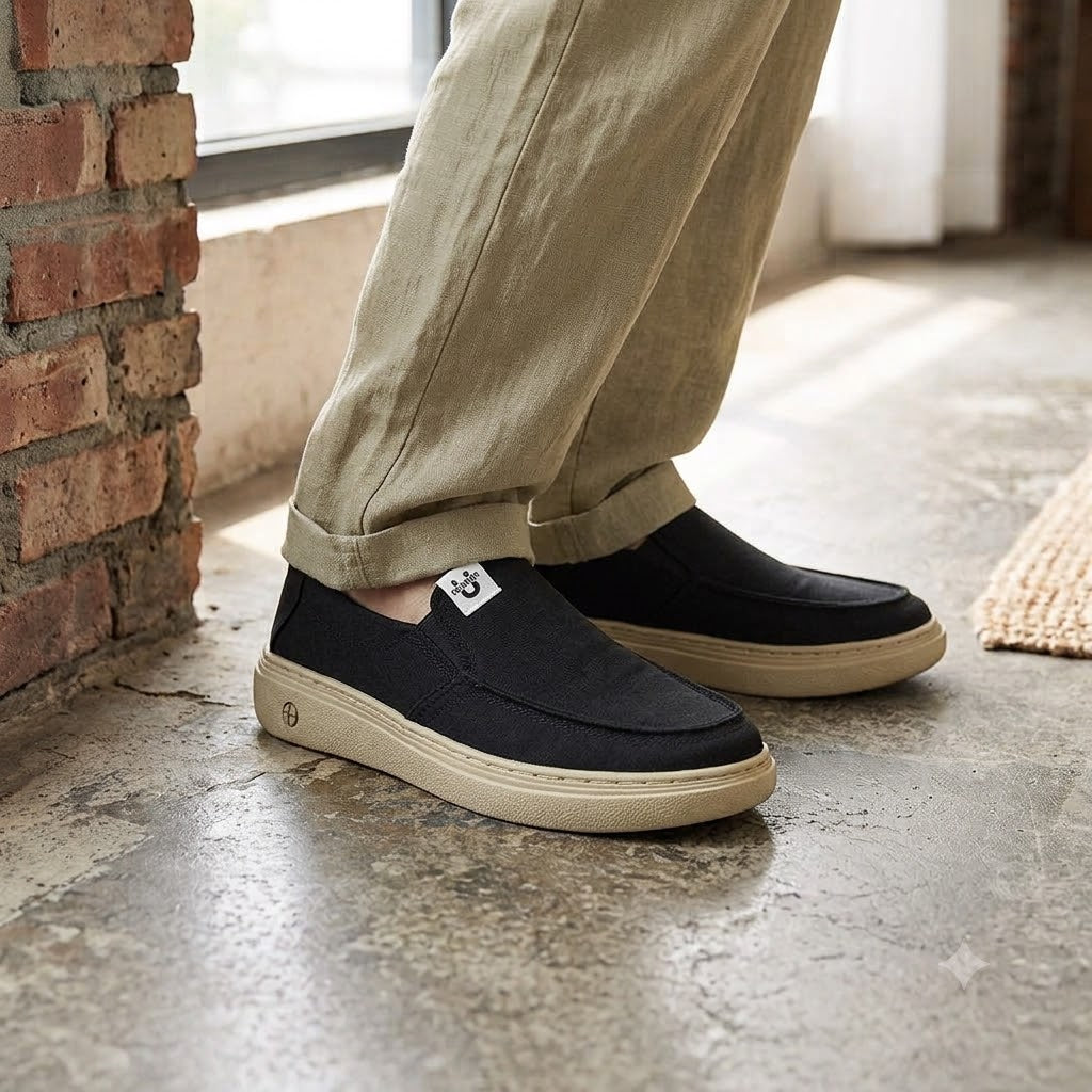 🎉 ¡50% de descuento hoy! Zapatos cómodos para hombre 👞 Ultraligeros y transpirables ✅ Soporte para el arco · Comodidad durante todo el día