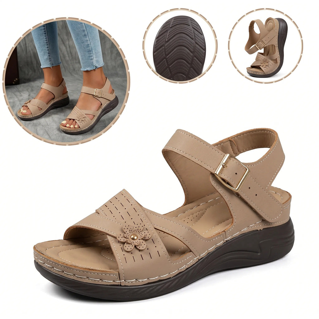 Sandalias ortopédicas ergonómicas — Con soporte para el arco del pie que ayuda a aliviar el dolor en los pies, estabilizar el talón y reducir la inestabilidad al caminar