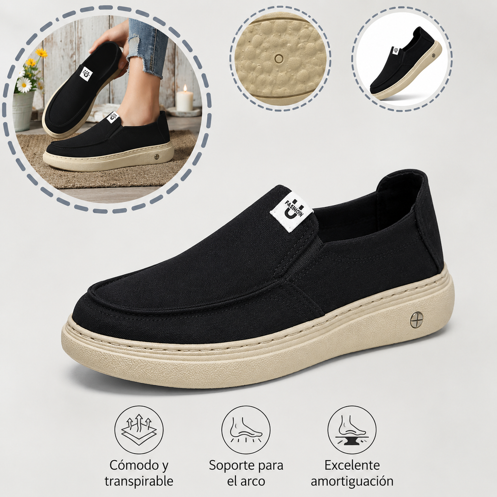 🎉 ¡50% de descuento hoy! Zapatos cómodos para hombre 👞 Ultraligeros y transpirables ✅ Soporte para el arco · Comodidad durante todo el día