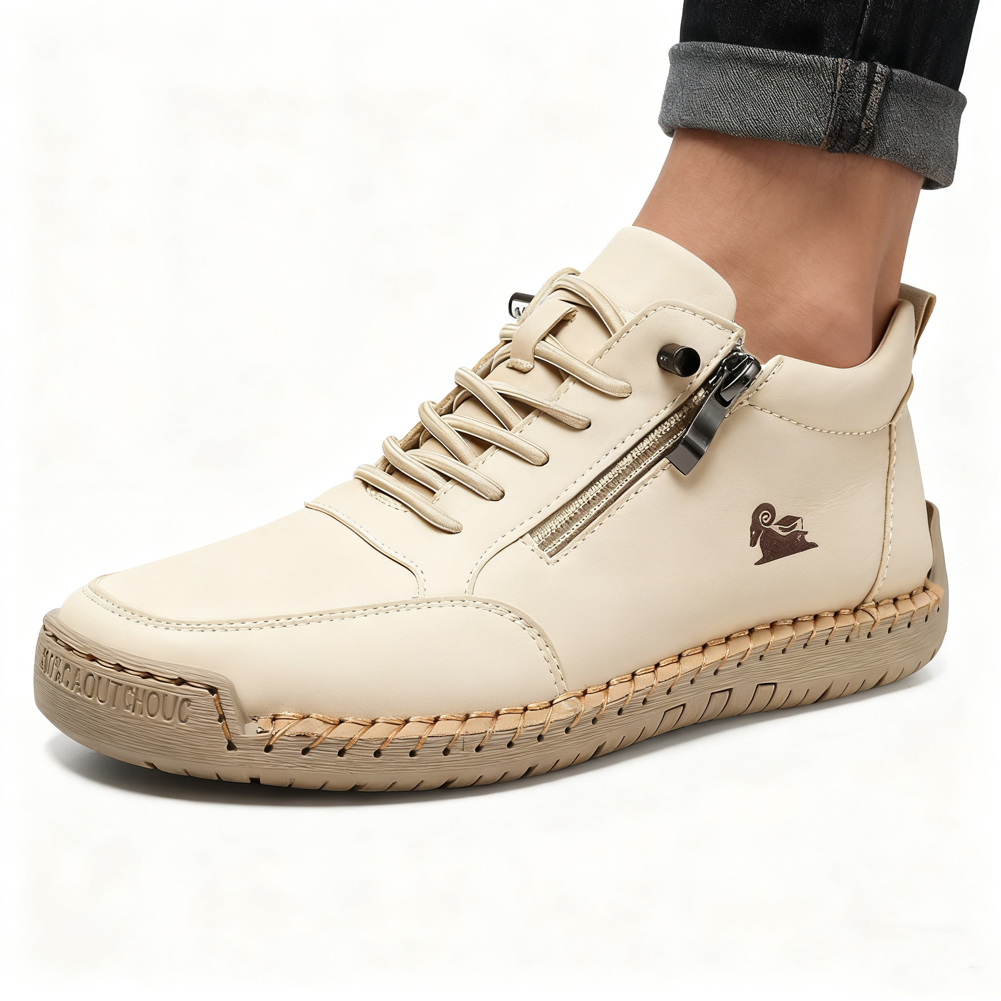 (🔥 50% de descuento - ¡No te lo pierdas!) Zapatos de piel de becerro seleccionados - Zapatos ortopédicos - 👞 - Duraderos, antideslizantes e impermeables (soporte de arco, alivio del dolor, unisex)