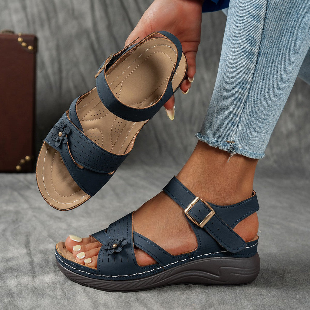 Sandalias ortopédicas ergonómicas — Con soporte para el arco del pie que ayuda a aliviar el dolor en los pies, estabilizar el talón y reducir la inestabilidad al caminar