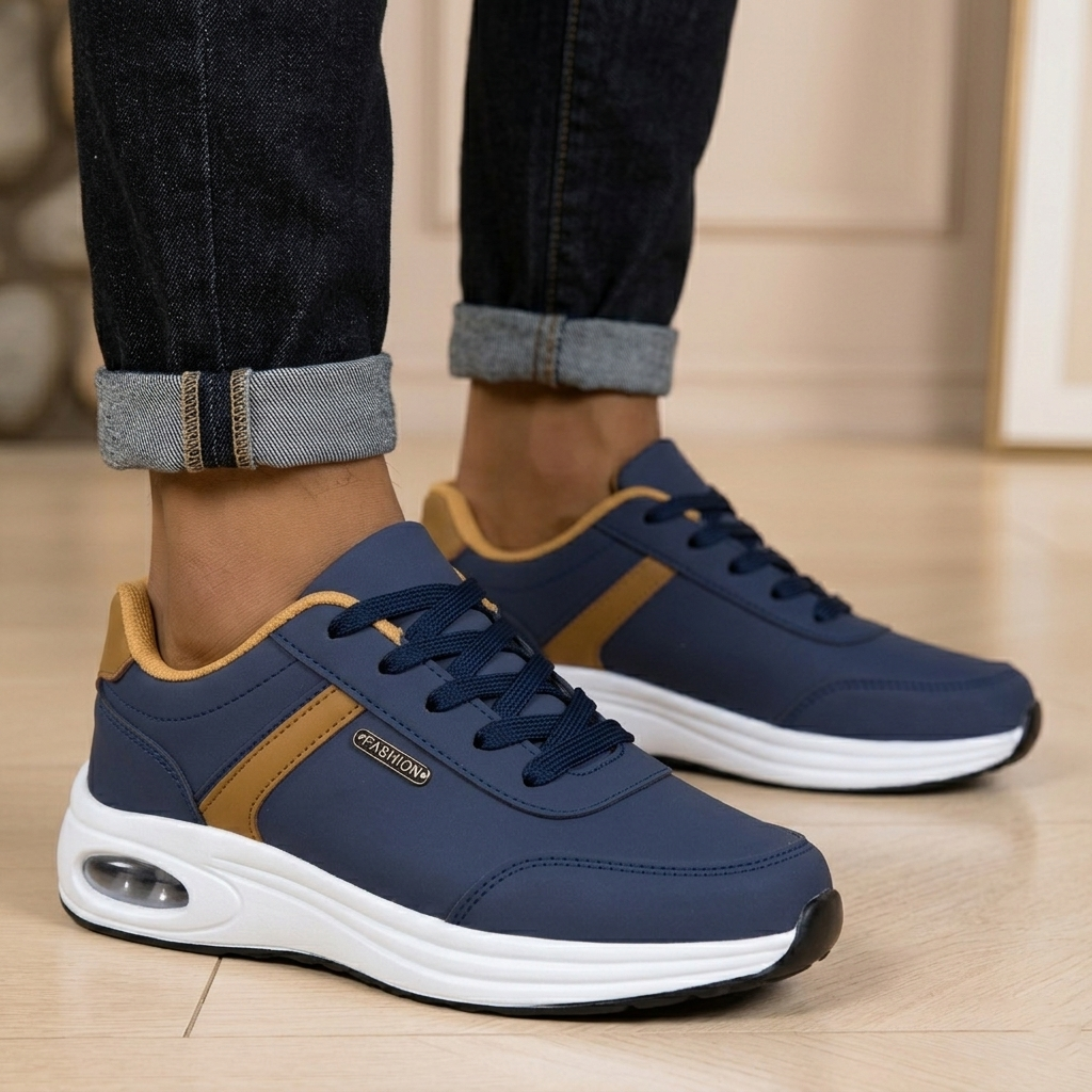 Zapatos ortopédicos cómodos: con soporte para el arco del pie, que alivian el dolor; ligeros, con amortiguación y exterior de piel impermeable.