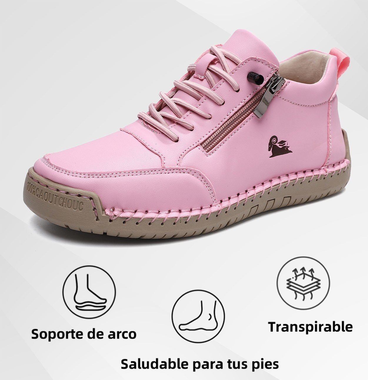 🔥 -50% DTO. | Zapatos Ergonómicos de Piel Premium 👞 Antideslizantes e Impermeables ✅Soporte Plantar, Unisex