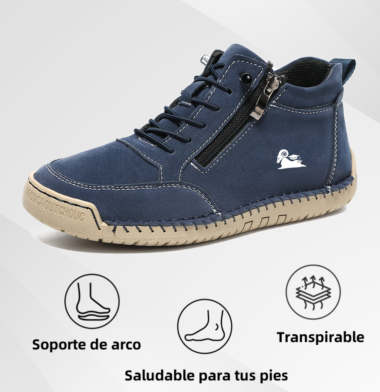 🔥 -50% DTO. | Zapatos Ergonómicos de Piel Premium 👞 Antideslizantes e Impermeables (Soporte Plantar, Unisex)