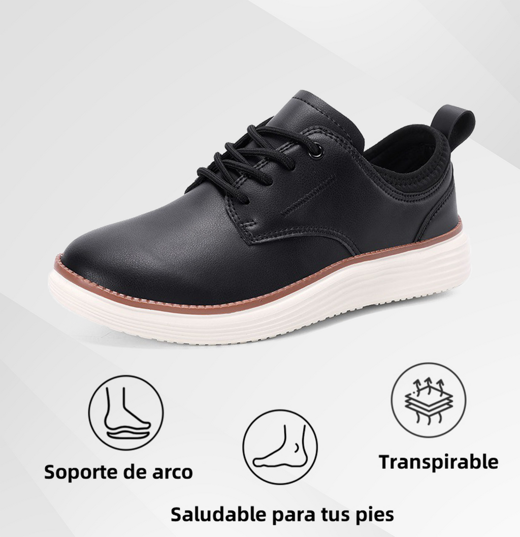 (🔥¡50% DTO. por tiempo limitado!) - Zapatos ortopédicos ASSNAS® de piel auténtica, cómodos y elegantes 👞 (impermeables, antideslizantes, soporte de arco, pisada suave)