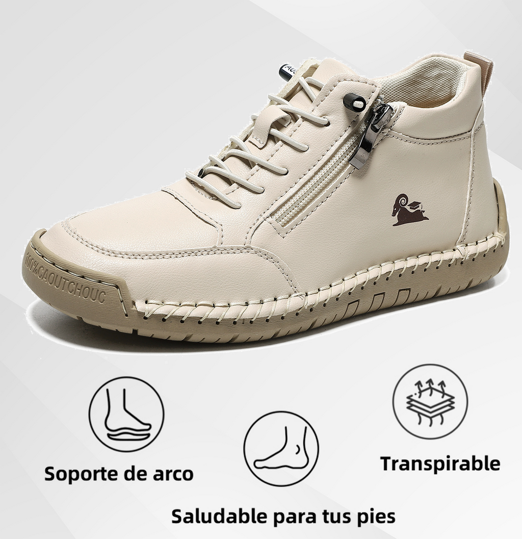 🔥 -50% DTO. | Zapatos Ergonómicos de Piel Premium 👞 Antideslizantes e Impermeables (Soporte Plantar, Unisex)