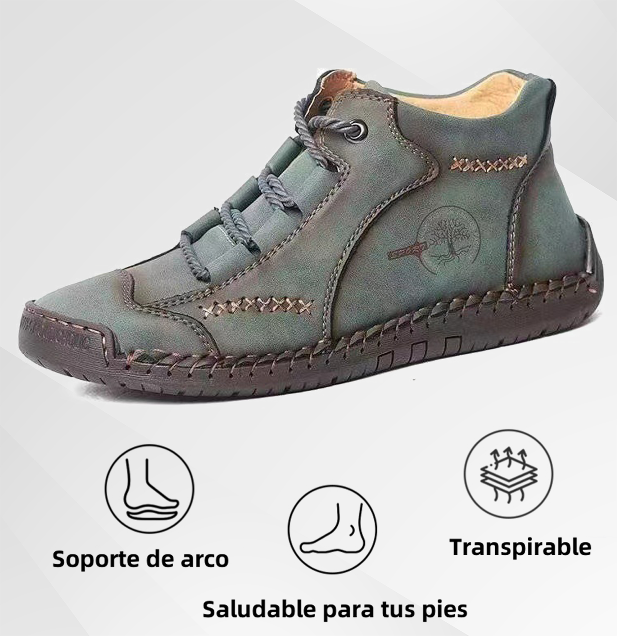 (🔥 50% de descuento - ¡No te lo pierdas!) Zapatos de piel de becerro premium - Zapatos ortopédicos - 👞 Impermeables y antideslizantes (soporte de arco para caminar más fácilmente)