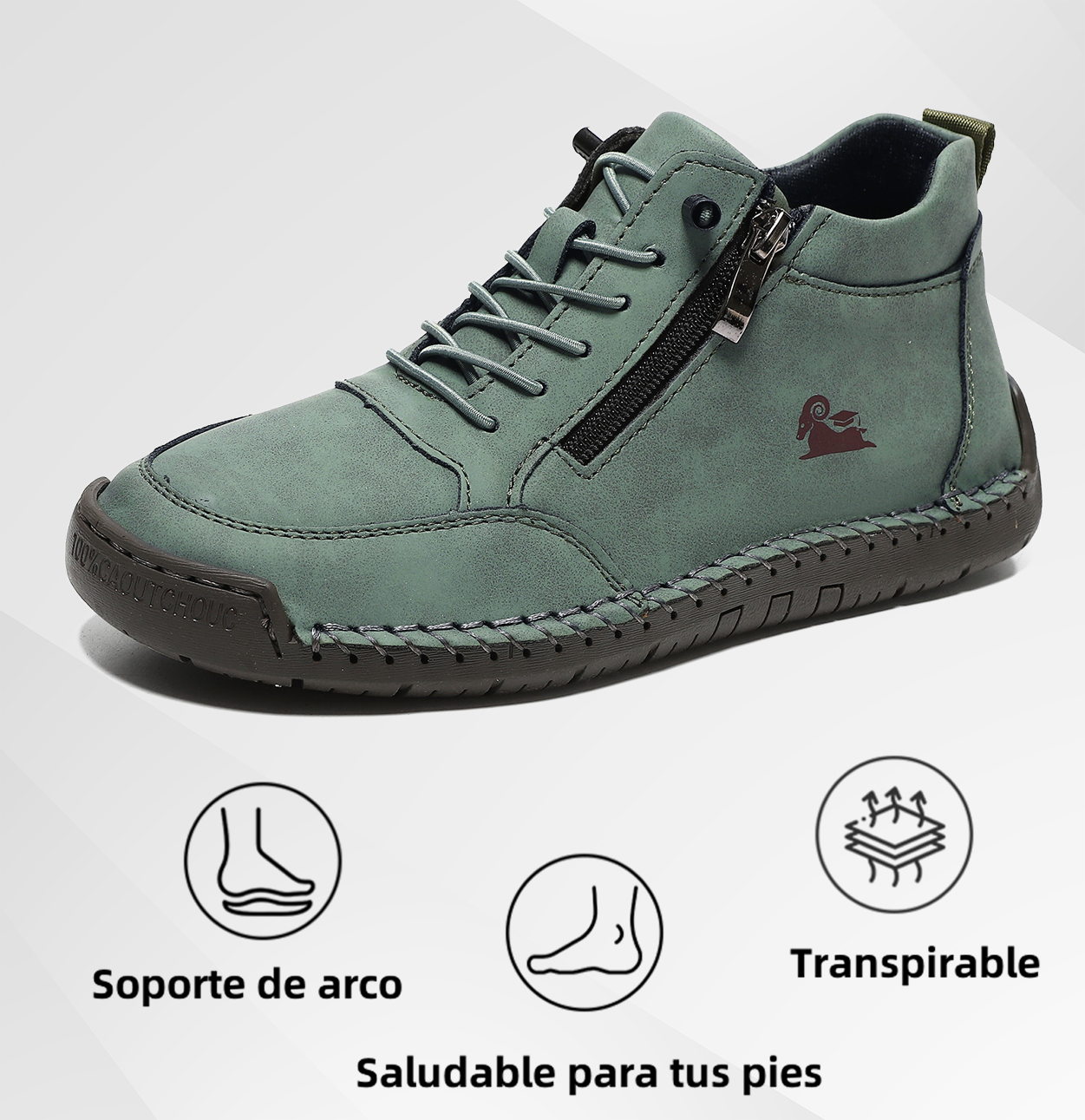 🔥 -50% DTO. | Zapatos Ergonómicos de Piel Premium 👞 Antideslizantes e Impermeables (Soporte Plantar, Unisex)