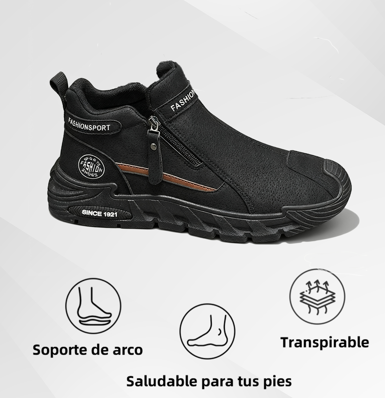 50 % de descuento por tiempo limitado | Zapatos ortopédicos Optimumto® | Cómodos y antideslizantes ✅ Soporte de arco para caminar cómodamente