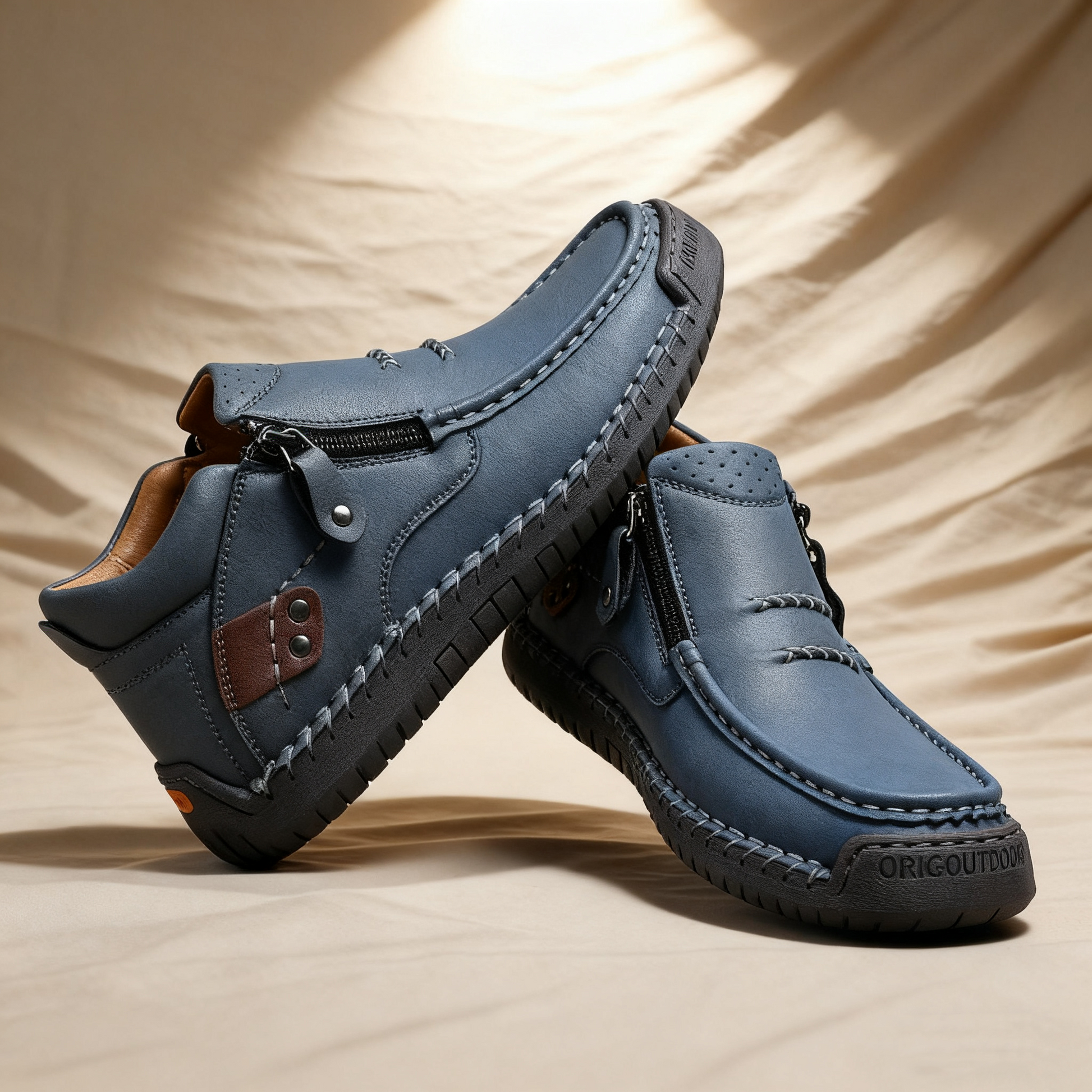 (⏰Oferta por tiempo limitado - 50% de descuento) - Zapatos de cuero genuino hechos a mano - Soporte de arco, impermeables, antideslizantes