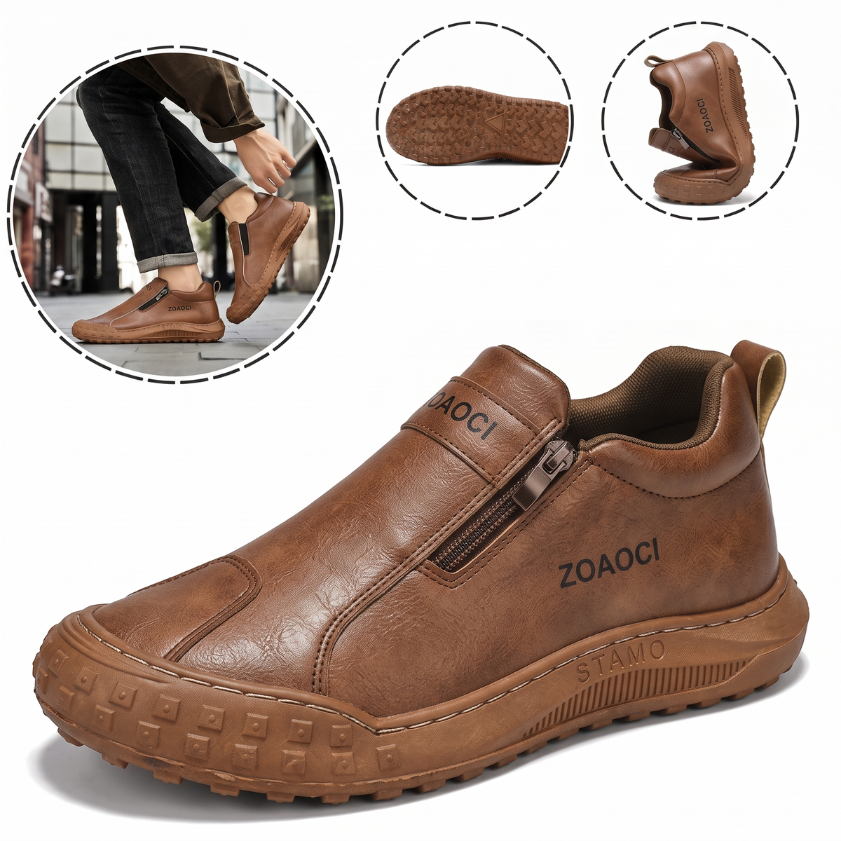 (🎉Último día para aprovechar el descuento del 40 %, ¡no te lo pierdas!) 🐂Zapatos ortopédicos para hombre, confeccionados en piel de becerro australiana👞 Piel ✅Cosidos a mano, soporte plantar: caminata cómoda, alivian el dolor