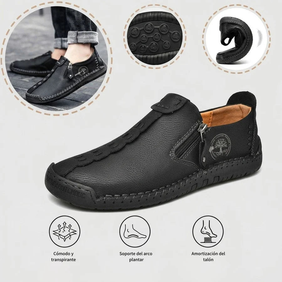 🎉 ¡Último día! ¡50% de descuento! ✅ Zapatos ortopédicos diseñados para personas con problemas en los pies, hechos de piel de becerro australiana. 👞 Proporcionan soporte para el arco del pie y alivian el dolor de espalda, articulaciones y pies.