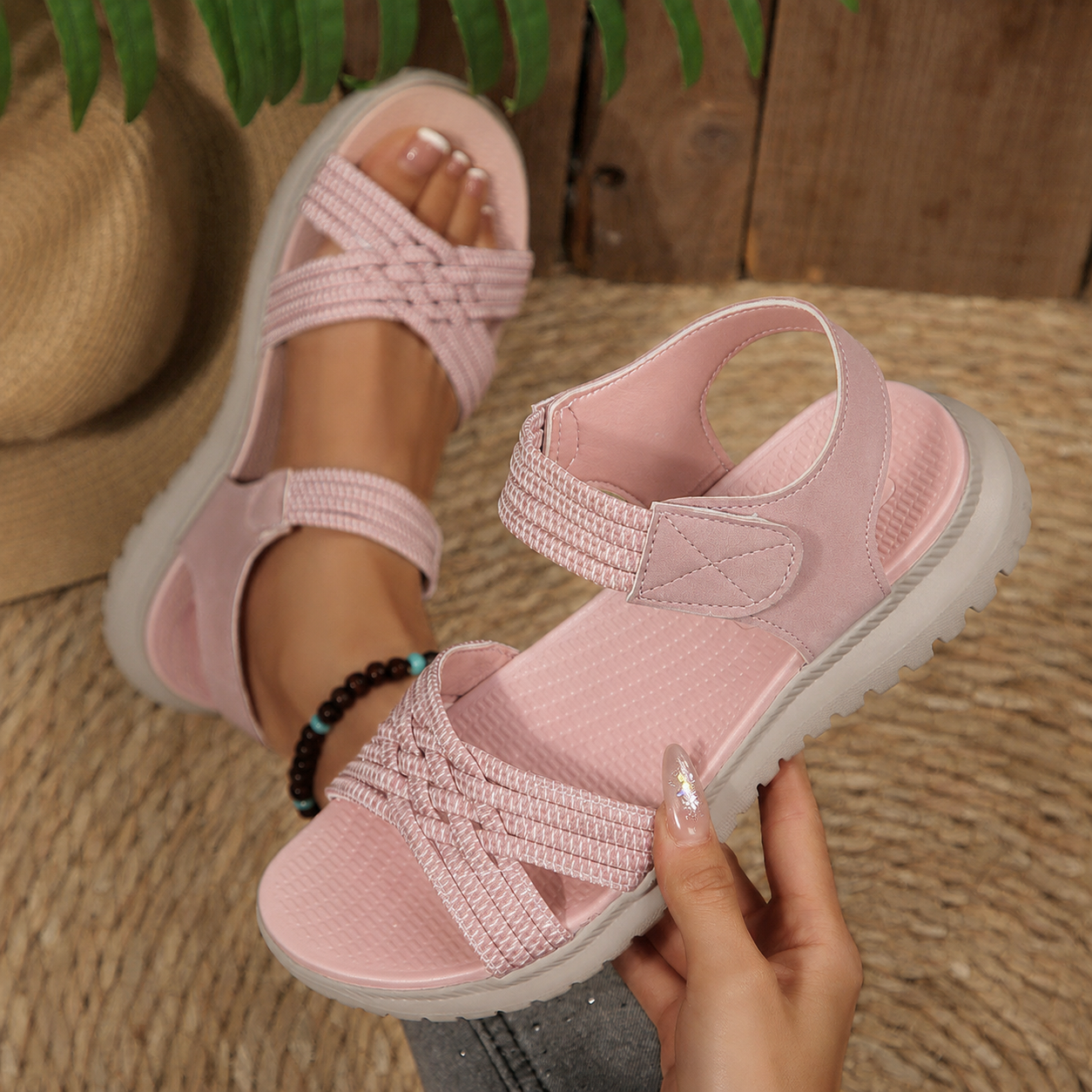 ⏰ ¡Último día! ¡50 % de descuento! ¡No te lo pierdas! ✅️ Sandalias cómodas con soporte para el arco del pie: alivian el dolor de pies y cuentan con un diseño ergonómico.
