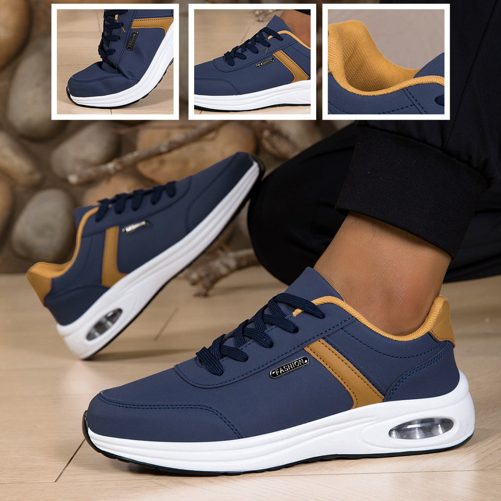Zapatos ortopédicos cómodos: con soporte para el arco del pie, que alivian el dolor; ligeros, con amortiguación y exterior de piel impermeable.