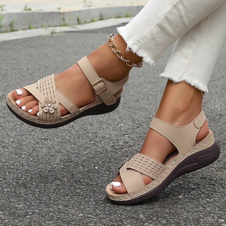 Sandalias ortopédicas ergonómicas — Con soporte para el arco del pie que ayuda a aliviar el dolor en los pies, estabilizar el talón y reducir la inestabilidad al caminar