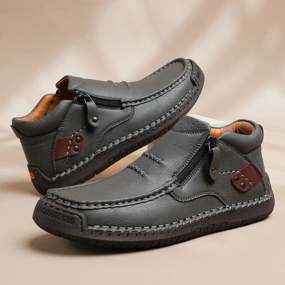 (⏰Oferta por tiempo limitado - 50% de descuento) - Zapatos de cuero genuino hechos a mano - Soporte de arco, impermeables, antideslizantes