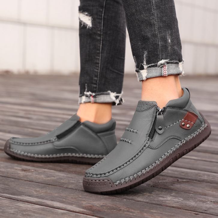 (⏰Oferta por tiempo limitado - 50% de descuento) - Zapatos de cuero genuino hechos a mano - Soporte de arco, impermeables, antideslizantes