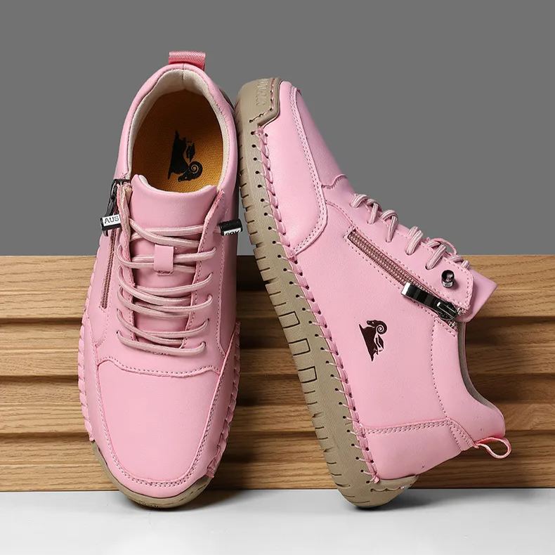 (🔥 50% de descuento - ¡No te lo pierdas!) Zapatos de piel de becerro seleccionados - Zapatos ortopédicos - 👞 - Duraderos, antideslizantes e impermeables (soporte de arco, alivio del dolor, unisex)