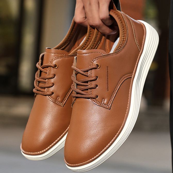 (🔥¡50% DTO. por tiempo limitado!) - Zapatos ortopédicos ASSNAS® de piel auténtica, cómodos y elegantes 👞 (impermeables, antideslizantes, soporte de arco, pisada suave)