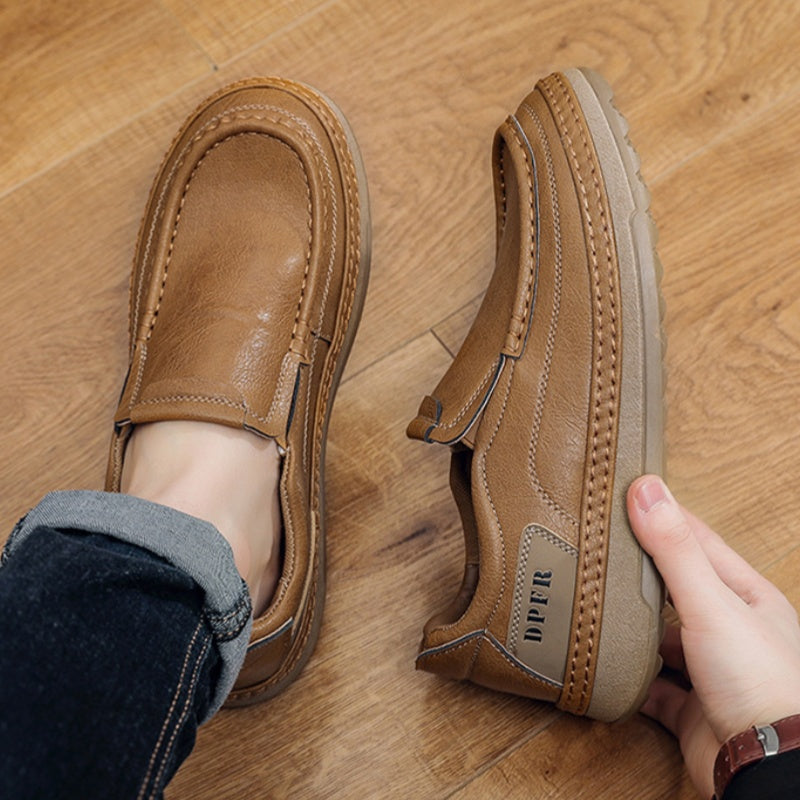 🎉 ¡Sconto del 50% hoy! 👞 Zapatos de cuero para hombre de uso diario 🐂 Hechos de piel de vacuno australiana de alta calidad ✅ Transpirables y ligeros 🦶 Soporte del arco plantar y eficaz absorción de impactos ✅ Ideales para caminar todo el día sin moles