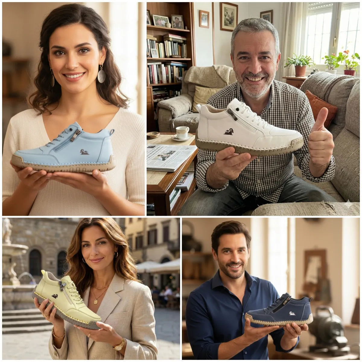 【🎁50% de descuento hoy - ¡No te lo pierdas!】Zapatos ortopédicos de diseño ergonómico - Piel de alta calidad + Cosidos a mano 👞