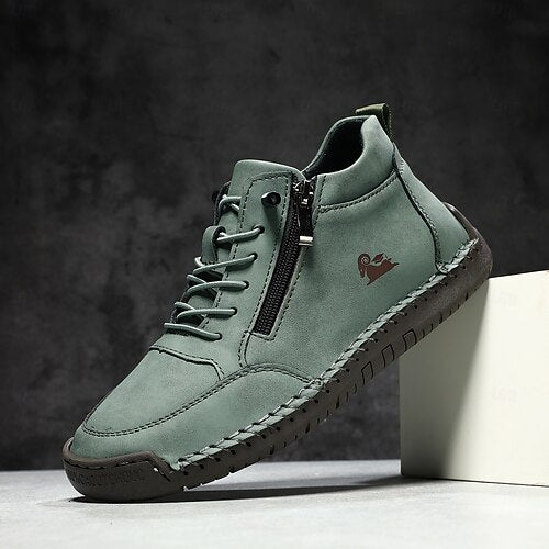 (🔥 50% de descuento - ¡No te lo pierdas!) Zapatos de piel de becerro seleccionados - Zapatos ortopédicos - 👞 - Duraderos, antideslizantes e impermeables (soporte de arco, alivio del dolor, unisex)